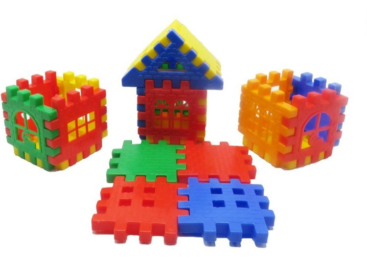 بازی بلوک خانه سازی 48 تکه Red Toys
