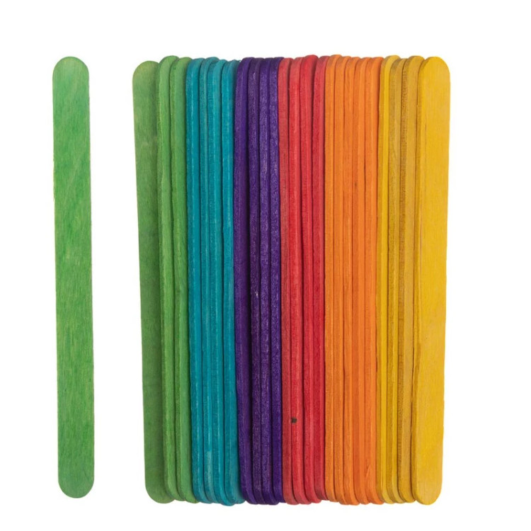 چوب بستنی رنگی ۴۲ عددی (مخصوص کاردستی)