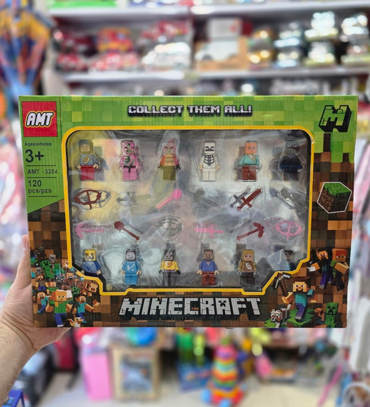 اکشن فیگور لگو ماینکرافت مجموعه 12 عددی MINECRAFT