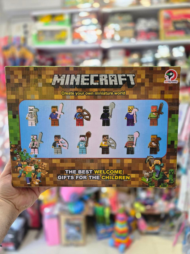 اکشن فیگور لگو ماینکرافت مجموعه 12 عددی MINECRAFT