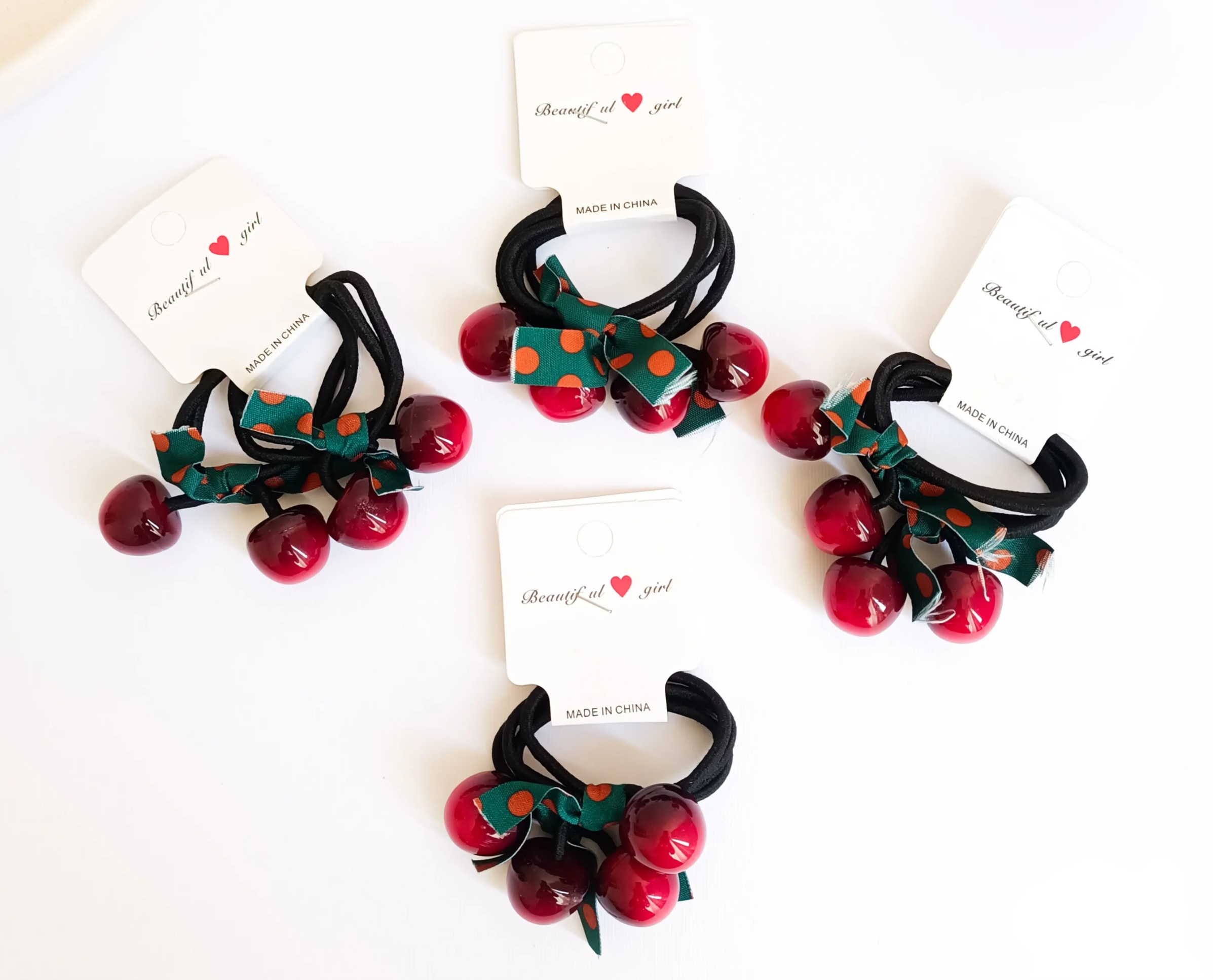 کش مو گیلاسی جفت (۲عددی)