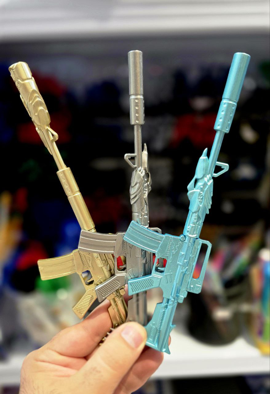 خودکار آبی طرح اسلحه