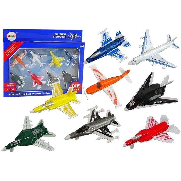 ماکت هواپیما جنگی f16 ست 8 عددی