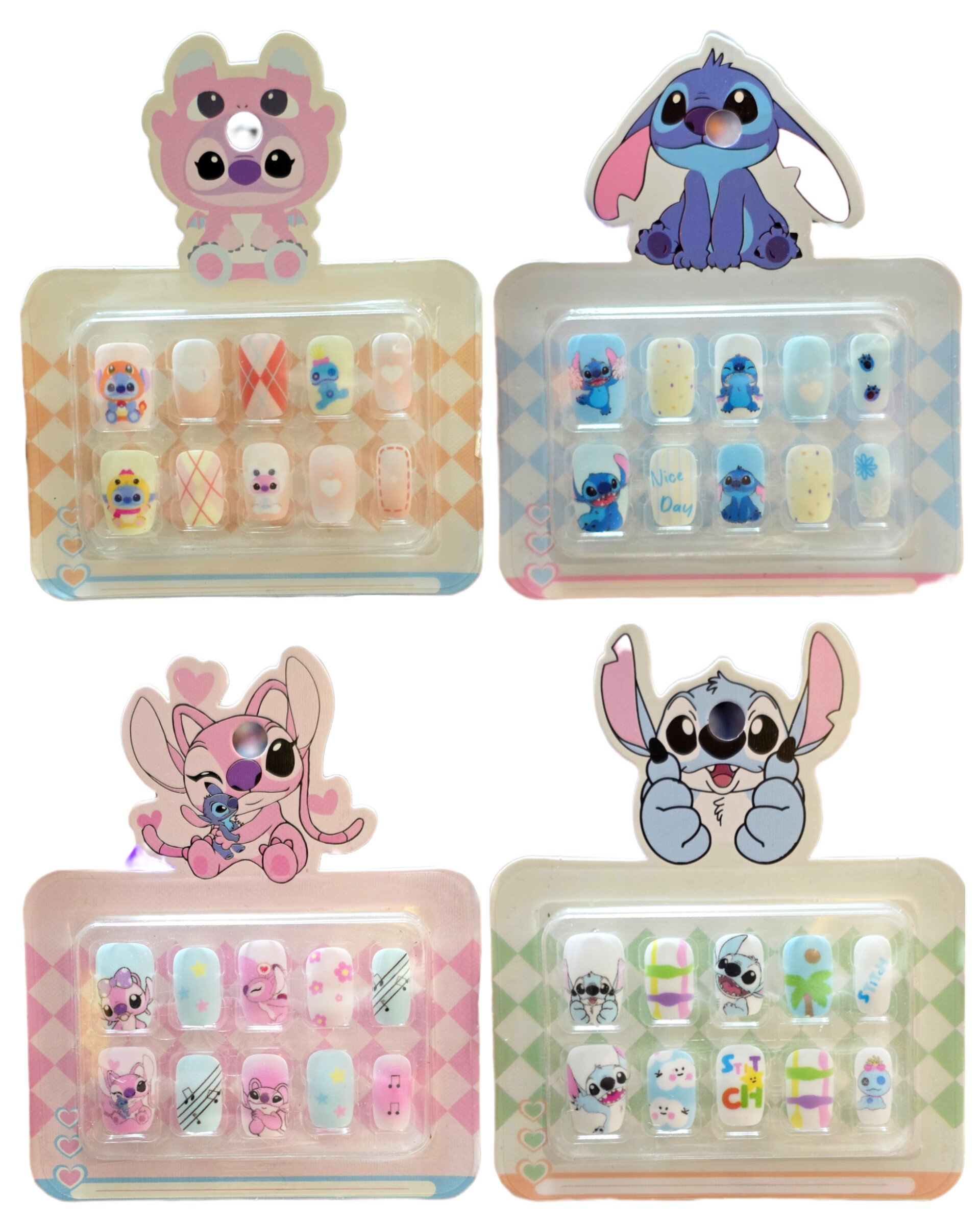 ناخن مصنوعی بچه گانه طرح استیج