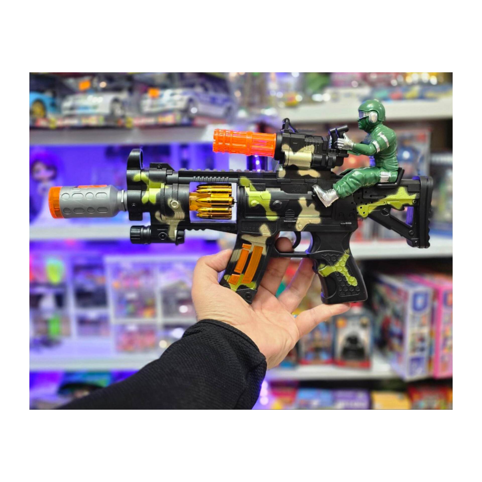 تفنگ موزیکال دودزا سرباز دار