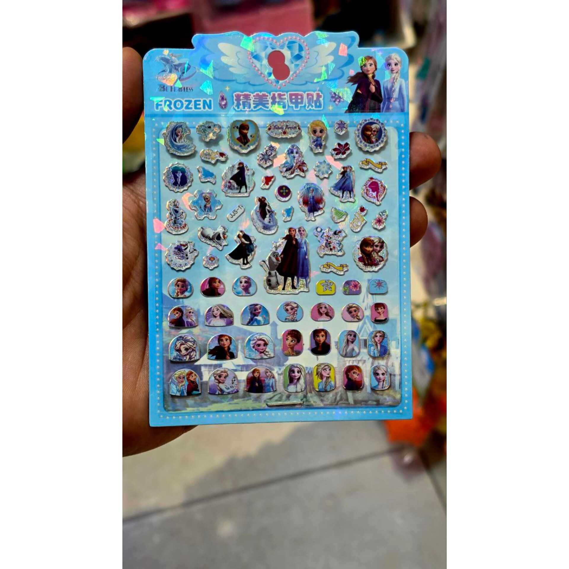 استیکر(برچسب) ناخن طرح فروزن السا و آنا