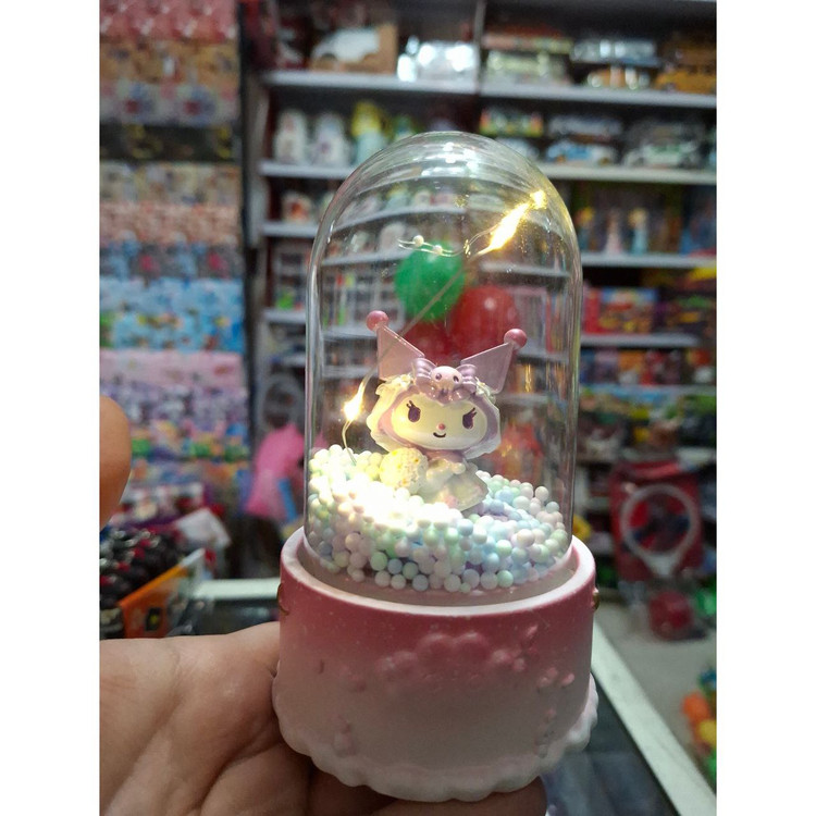 گوی استوانه ای چراغدار کرومی (چراغ خواب)