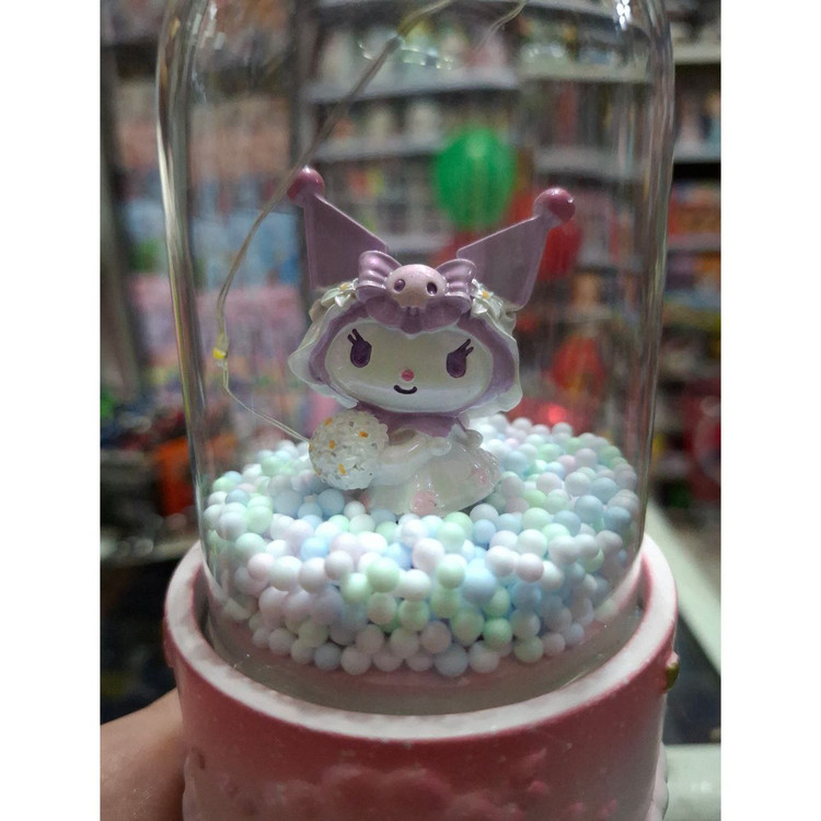گوی استوانه ای چراغدار کرومی (چراغ خواب)
