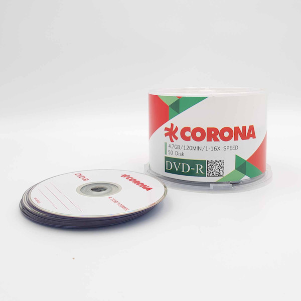 DVD دیویدی خام کرونا CORONA با ظرفیت 4.7GB