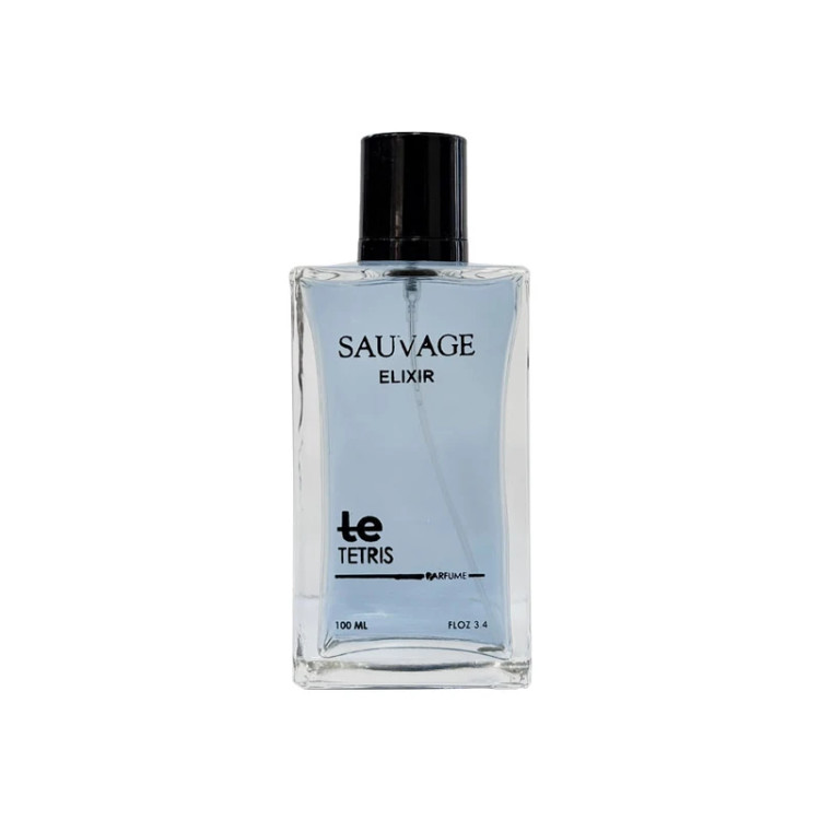 ادوپرفیوم مردانه تتریس 100 میل مدل Dior Sauvage Elixir