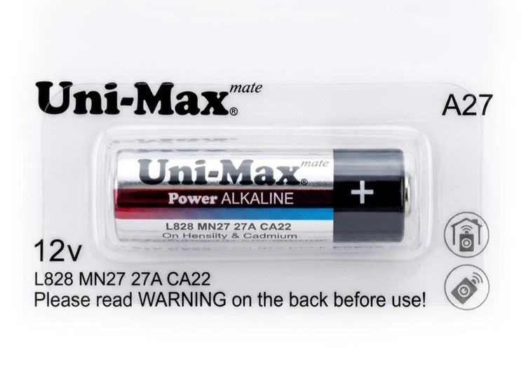 باتری A27 ریموت یونی مکس (Uni‑Max) مدل Power Alkaline
