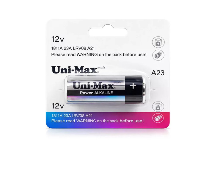 باتری A23 ریموت یونی مکس (Uni‑Max) مدل Power Alkaline