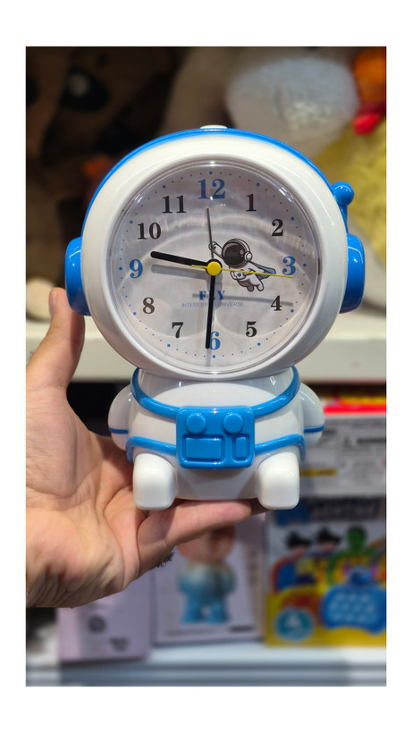 ساعت رومیزی زنگ دار طرح فضانورد