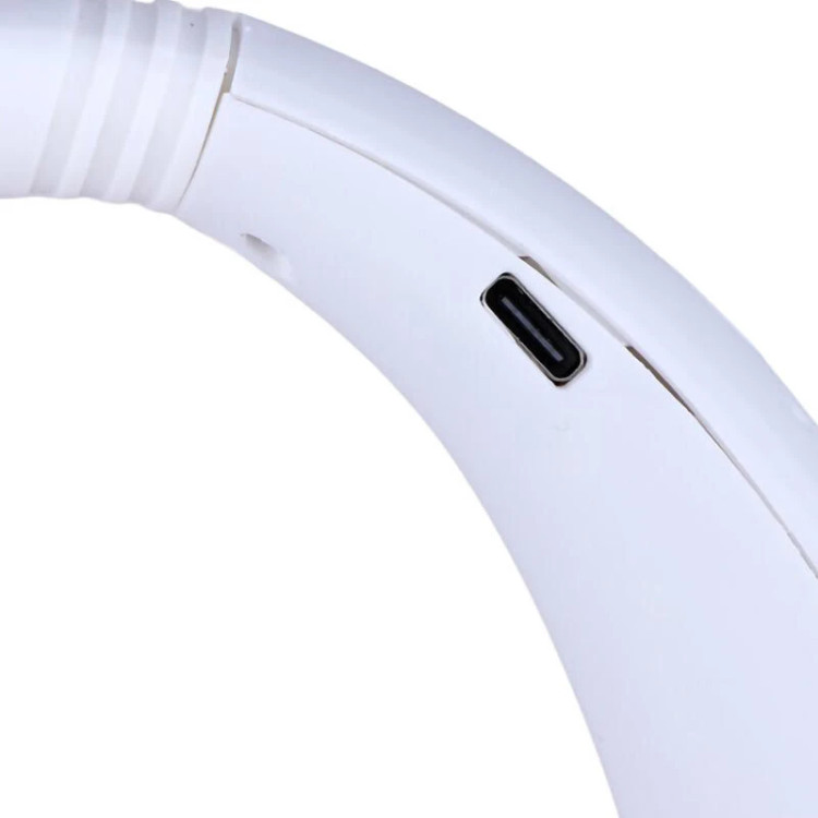 پنکه شارژی دورگردنی Hanging Neck Fan X5 رنگ صورتی