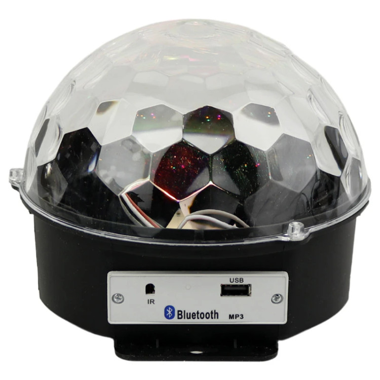 رقص نور اسپیکر دار MP3 LED Magic Ball Light + ریموت کنترل