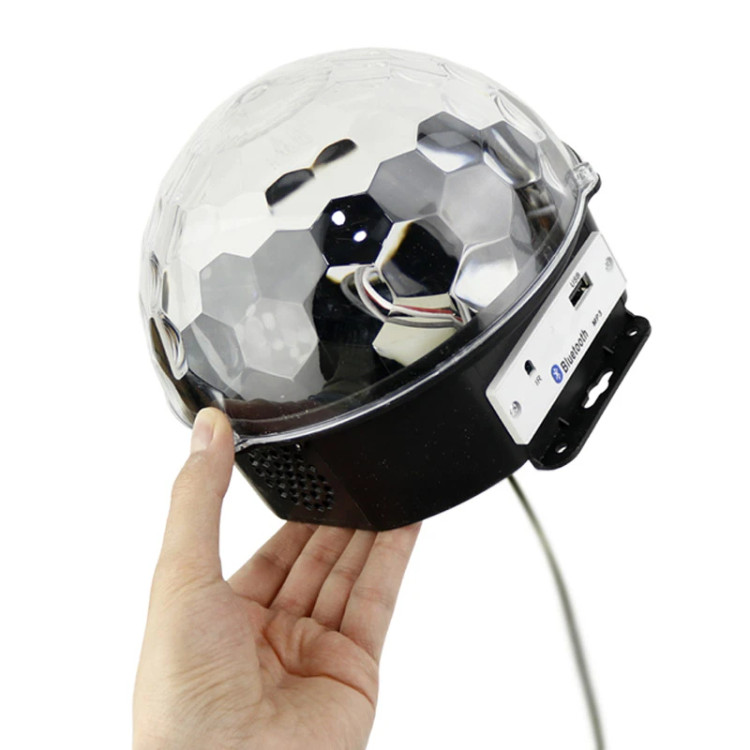 رقص نور اسپیکر دار MP3 LED Magic Ball Light + ریموت کنترل